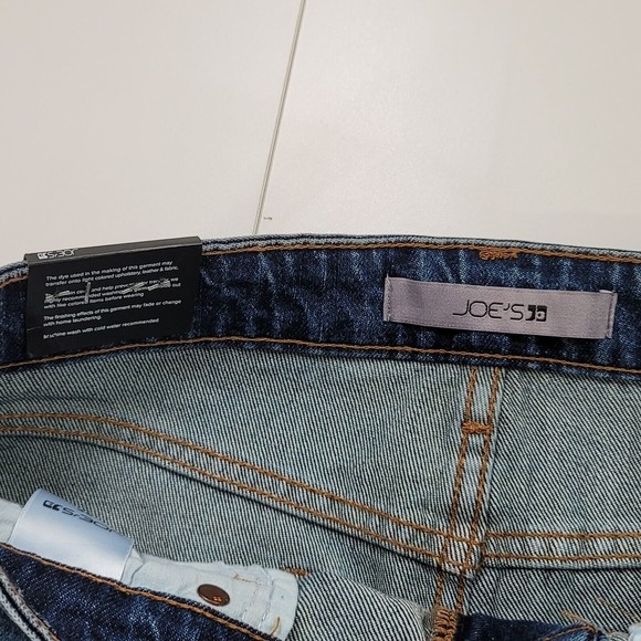 JOE'S JEANS Size 27 High Rise Straight Ankle Raw Hem Jeans Stretch Cotton NWT - Picture 7 of 9